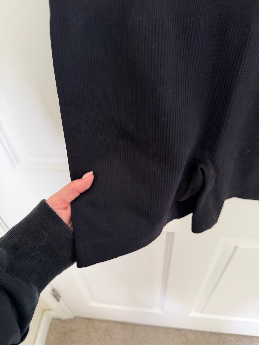 Black Ribbed Romper - NWOT - Picture 2 of 5